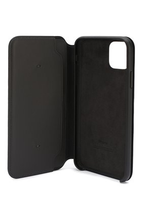 Мужской чехол для iphone 11 pro max APPLE черного цвета по цене 11200 руб., арт. MX082ZM/A | Фото 2 Мужской чехол для iphone 11 pro max APPLE черного цвета, арт. MX082ZM/A | Фото 2