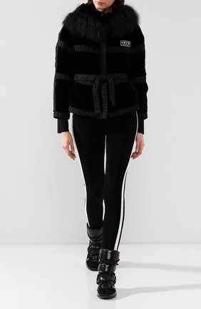 Женская куртка с поясом GIORGIO ARMANI черного цвета по цене 231500 руб., арт. 9WH0L049/T01AZ | Фото 2 Женская куртка с поясом GIORGIO ARMANI черного цвета, арт. 9WH0L049/T01AZ | Фото 2