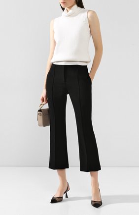 Женский шерстяной топ BRANDON MAXWELL белого цвета по цене 66300 руб., арт. SW145FW19 | Фото 2 Женский шерстяной топ BRANDON MAXWELL белого цвета, арт. SW145FW19 | Фото 2