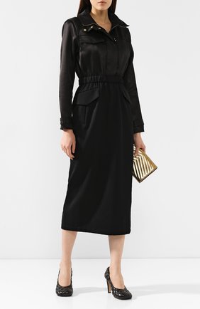 Женское шерстяное платье BRANDON MAXWELL черного цвета по цене 166500 руб., арт. DR161FW19 | Фото 2 Женское шерстяное платье BRANDON MAXWELL черного цвета, арт. DR161FW19 | Фото 2