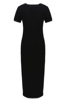 Женское шерстяное платье BRANDON MAXWELL черного цвета по цене 143500 руб., арт. DR180FW19 | Фото 1 Женское шерстяное платье BRANDON MAXWELL черного цвета, арт. DR180FW19 | Фото 1