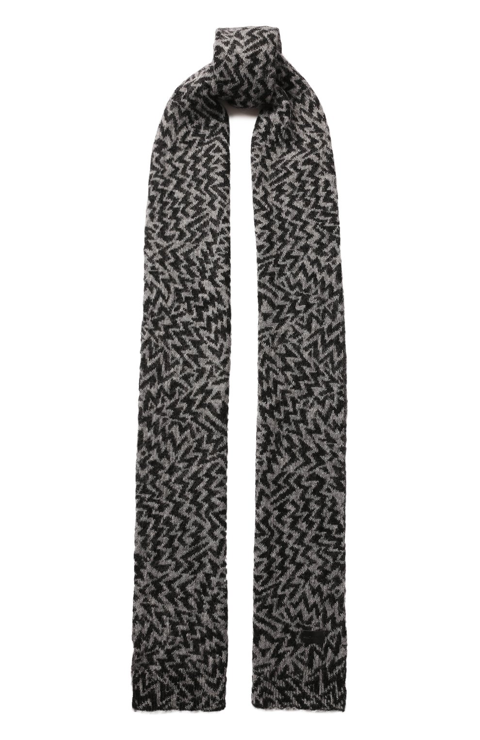 Мужской шарф SAINT LAURENT серого цвета, арт. 585997/4YC90 | Фото 1