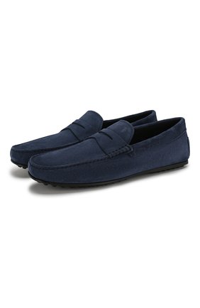 Мужские замшевые мокасины TOD’S синего цвета по цене 29950 руб., арт. XXM0LR00011RE0 | Фото 1 Мужские замшевые мокасины TOD’S синего цвета, арт. XXM0LR00011RE0 | Фото 1