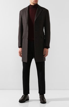 Мужские кожаные ботинки KITON темно-коричневого цвета по цене 123500 руб., арт. USSFLYN00126/LINING M0NT0NE | Фото 2 Мужские кожаные ботинки KITON темно-коричневого цвета, арт. USSFLYN00126/LINING M0NT0NE | Фото 2 (Мужское Кросс-КТ: Ботинки-обувь, зимние ботинки; Подошва: Плоская; Материал внутренний: Натуральная кожа; Материал утеплителя: Натуральный мех; Материал внешний: Кожа)