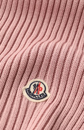 Детский комплект из шапки и шарфа MONCLER розового цвета по цене 25200 руб., арт. E2-954-00951-06-04S01 | Фото 5 Детский комплект из шапки и шарфа MONCLER розового цвета, арт. E2-954-00951-06-04S01 | Фото 5 (Материал: Шерсть; Статус проверки: Проверено, Проверена категория)