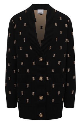 Женский кардиган BURBERRY черного цвета по цене 66700 руб., арт. 8021033 | Фото 1 Женский кардиган BURBERRY черного цвета, арт. 8021033 | Фото 1