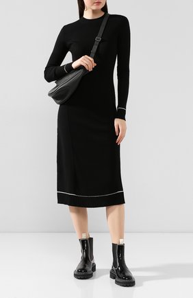 Женское платье из смеси шерсти и кашемира PROENZA SCHOULER черного цвета по цене 78650 руб., арт. R1937225-KK013 | Фото 2 Женское платье из смеси шерсти и кашемира PROENZA SCHOULER черного цвета, арт. R1937225-KK013 | Фото 2
