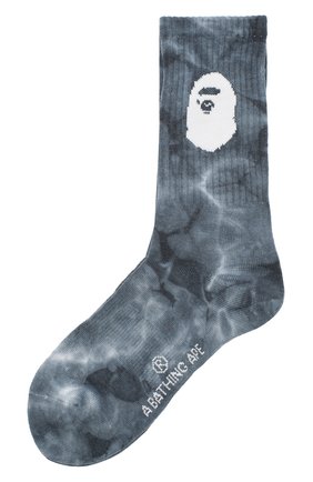 Мужские носки BAPE темно-синего цвета по цене 2695 руб., арт. 1F70183002 | Фото 1 Мужские носки BAPE темно-синего цвета, арт. 1F70183002 | Фото 1