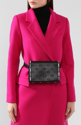 Женская поясная сумка blink KENZO черного цвета, арт. F962SA704L11 | Фото 2 (Размер: mini; Материал: Натуральная кожа; Стили: Классический)