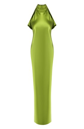 Женское шелковое платье BRANDON MAXWELL зеленого цвета по цене 251500 руб., арт. GN121FW19 | Фото 1 Женское шелковое платье BRANDON MAXWELL зеленого цвета, арт. GN121FW19 | Фото 1