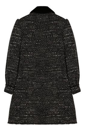 Детское двубортное пальто DOLCE & GABBANA серого цвета по цене 93950 руб., арт. L53C59/HUMDX/8-14 | Фото 2 Детское двубортное пальто DOLCE & GABBANA серого цвета, арт. L53C59/HUMDX/8-14 | Фото 2