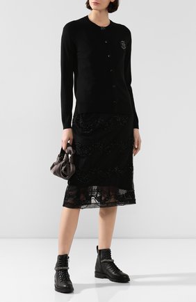 Женский кардиган 4 moncler simone rocha MONCLER GENIUS черного цвета по цене 69400 руб., арт. E2-09W-94514-71-A9103 | Фото 2 Женский кардиган 4 moncler simone rocha MONCLER GENIUS черного цвета, арт. E2-09W-94514-71-A9103 | Фото 2