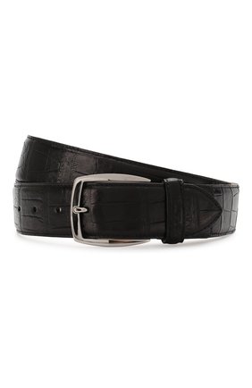Мужской ремень из кожи аллигатора BRIONI черного цвета по цене 214000 руб., арт. 0BAE0L/P8722/AMIS | Фото 1 Мужской ремень из кожи аллигатора BRIONI черного цвета, арт. 0BAE0L/P8722/AMIS | Фото 1