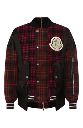 Шерстяной бомбер 8 Moncler Palm Angels | Фото №1 Шерстяной бомбер 8 Moncler Palm Angels | Фото №1