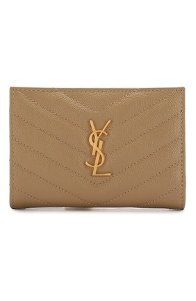 Женские кожаное портмоне SAINT LAURENT бежевого цвета по цене 29950 руб., арт. 575974/B0W01 | Фото 1 Женские кожаное портмоне SAINT LAURENT бежевого цвета, арт. 575974/B0W01 | Фото 1