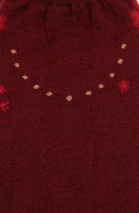 Женские носки ANTIPAST бордового цвета, арт. AM-720 | Фото 2 (Материал внешний: Шерсть, Синтетический материал; Региональные ограничения белый список (Axapta Mercury): RU)