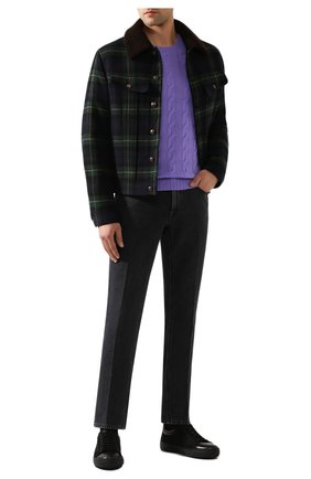 Мужской кашемировый джемпер RALPH LAUREN фиолетового цвета по цене 98550 руб., арт. 790509405 | Фото 2 Мужской кашемировый джемпер RALPH LAUREN фиолетового цвета, арт. 790509405 | Фото 2