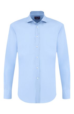 Мужская хлопковая сорочка RALPH LAUREN голубого цвета по цене 36400 руб., арт. 791769934 | Фото 1 Мужская хлопковая сорочка RALPH LAUREN голубого цвета, арт. 791769934 | Фото 1 (Рукава: Длинные; Длина (для топов): Стандартные; Материал внешний: Лиоцелл, Хлопок, Растительное волокно; Случай: Формальный; Принт: Однотонные; Манжеты: На пуговицах; Воротник: Акула)