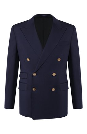 Мужской шерстяной пиджак RALPH LAUREN темно-синего цвета по цене 154000 руб., арт. 798766049 | Фото 1 Мужской шерстяной пиджак RALPH LAUREN темно-синего цвета, арт. 798766049 | Фото 1