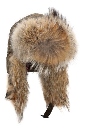 Женская шапка-ушанка CANADA GOOSE хаки цвета по цене 27300 руб., арт. 5187L | Фото 1 Женская шапка-ушанка CANADA GOOSE хаки цвета, арт. 5187L | Фото 1