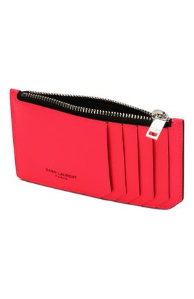 Женский кожаный футляр для кредитных карт SAINT LAURENT розового цвета по цене 17850 руб., арт. 458583/1DJ2N | Фото 3 Женский кожаный футляр для кредитных карт SAINT LAURENT розового цвета, арт. 458583/1DJ2N | Фото 3