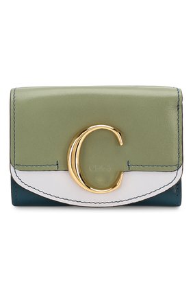 Женские кожаное портмоне chloé c CHLOÉ зеленого цвета по цене 26250 руб., арт. CHC19AP058B52 | Фото 1 Женские кожаное портмоне chloé c CHLOÉ зеленого цвета, арт. CHC19AP058B52 | Фото 1