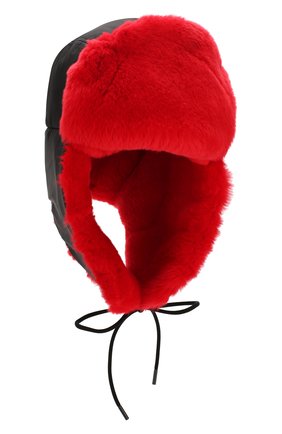Женская шапка-ушанка с мехом кролика VALENTINO черного цвета по цене 0 руб., арт. SW2HPA00/AEL | Фото 1 Женская шапка-ушанка с мехом кролика VALENTINO черного цвета, арт. SW2HPA00/AEL | Фото 1 (Материал: Текстиль, Шелк)