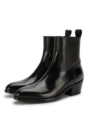 Женские кожаные ботинки jesse JIMMY CHOO черного цвета по цене 74600 руб., арт. JESSE/F/XXC | Фото 1 Женские кожаные ботинки jesse JIMMY CHOO черного цвета, арт. JESSE/F/XXC | Фото 1