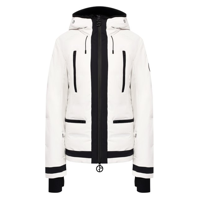 Куртка с капюшоном Giorgio Armani белого цвета
