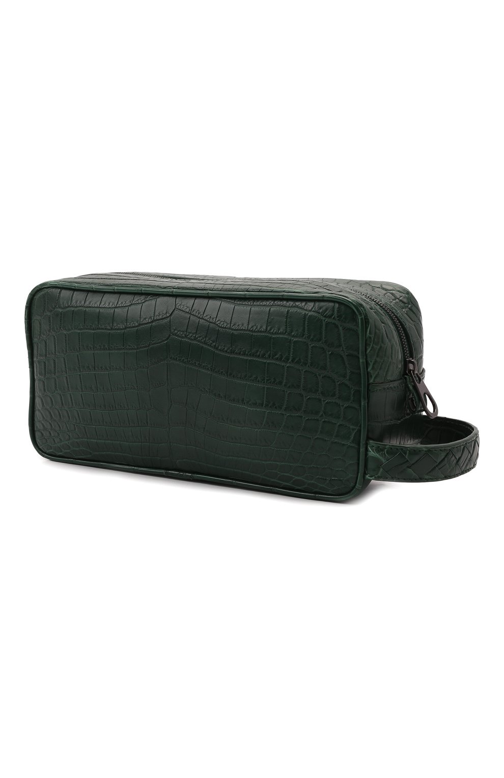 Мужской несессер из кожи крокодила BOTTEGA VENETA зеленого цвета по цене 391500 руб., арт. 248716/V912K/CNIL | Фото 2 Мужской несессер из кожи крокодила BOTTEGA VENETA зеленого цвета, арт. 248716/V912K/CNIL | Фото 2 (Материал: Экзотическая кожа)