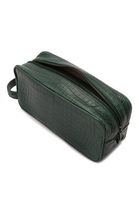 Мужской несессер из кожи крокодила BOTTEGA VENETA зеленого цвета по цене 391500 руб., арт. 248716/V912K/CNIL | Фото 3 Мужской несессер из кожи крокодила BOTTEGA VENETA зеленого цвета, арт. 248716/V912K/CNIL | Фото 3 (Материал: Экзотическая кожа)