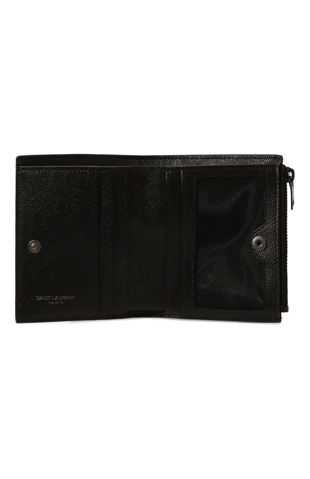 Мужской кожаное портмоне SAINT LAURENT черного цвета по цене 25400 руб., арт. 575726/BTY0U | Фото 3 Мужской кожаное портмоне SAINT LAURENT черного цвета, арт. 575726/BTY0U | Фото 3