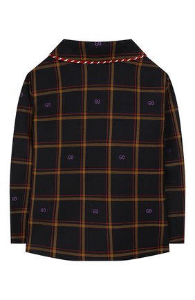 Детский шерстяной пиджак GUCCI бордового цвета, арт. 569480/XWAEQ | Фото 2 (Статус проверки: Проверена категория)