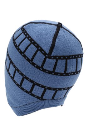 Детского кашемировая шапка LORO PIANA голубого цвета, арт. FAI7343 | Фото 2 (Материал: Шерсть, Кашемир, Текстиль; Статус проверки: Проверена категория)