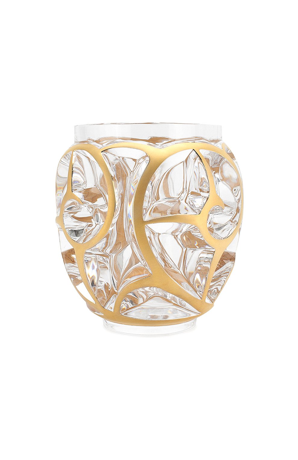 Ваза tourbillons m LALIQUE золотого цвета, арт. 10683800 | Фото 1 (Ограничения доставки: fragile-2)