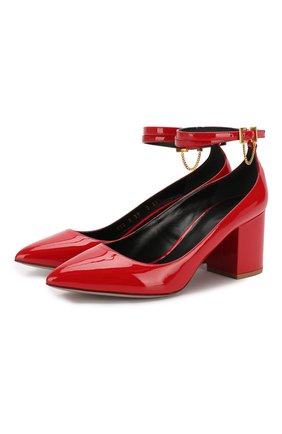 Кожаные туфли Valentino Garavani Tiny Chain | Фото №1 Кожаные туфли Valentino Garavani Tiny Chain | Фото №1