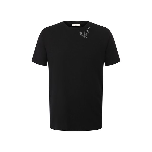 Хлопковая футболка Yves Saint Laurent 10641217