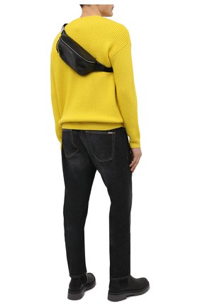 Мужская кожаная поясная сумка SAINT LAURENT черного цвета по цене 69950 руб., арт. 505671/DZEKE | Фото 3 Мужская кожаная поясная сумка SAINT LAURENT черного цвета, арт. 505671/DZEKE | Фото 3