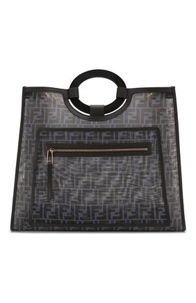 Женская сумка-шопер runaway large FENDI голубого цвета по цене 165000 руб., арт. 8BH351 A6D6 | Фото 1 Женская сумка-шопер runaway large FENDI голубого цвета, арт. 8BH351 A6D6 | Фото 1