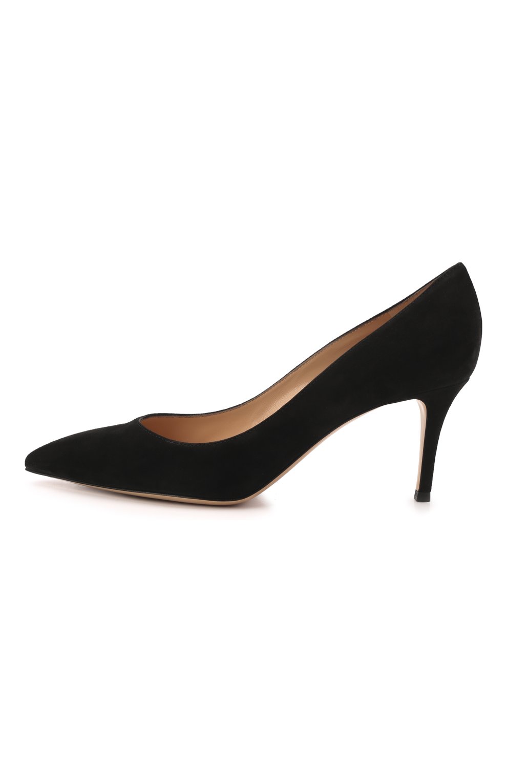 Женские черные замшевые туфли gianvito 70 GIANVITO ROSSI купить в  интернет-магазине ЦУМ, арт. G26770.70RIC.CAMNER0
