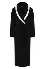 Женский халат с поясом RITRATTI MILANO черно-белого цвета, арт. 70709 | Фото 1 (Материал внешний: Синтетический материал)
