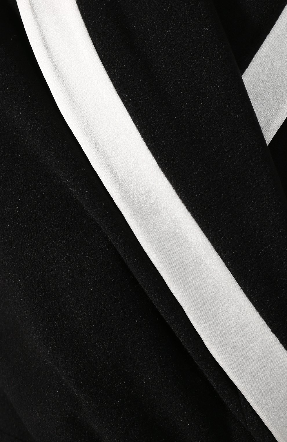 Женский халат с поясом RITRATTI MILANO черно-белого цвета, арт. 70709 | Фото 5 (Материал внешний: Синтетический материал)