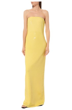 Женское платье с пайетками RALPH LAUREN желтого цвета по цене 720500 руб., арт. 290788913 | Фото 2 Женское платье с пайетками RALPH LAUREN желтого цвета, арт. 290788913 | Фото 2