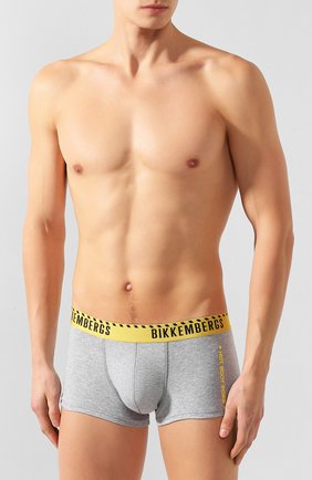 Мужские хлопковые боксеры DIRK BIKKEMBERGS серого цвета по цене 3660 руб., арт. B4B4068 | Фото 2 Мужские хлопковые боксеры DIRK BIKKEMBERGS серого цвета, арт. B4B4068 | Фото 2