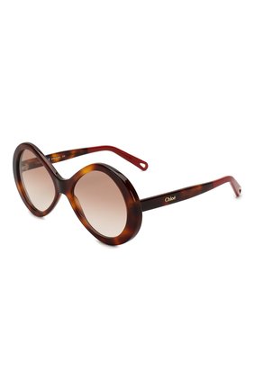 Женские солнцезащитные очки CHLOÉ коричневого цвета, арт. 2743S-270 | Фото 1 (Тип очков: С/з; Оптика Гендер: оптика-женское; Очки форма: Бабочка)