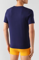 Мужская хлопковая футболка MOSCHINO темно-синего цвета, арт. A1905/8103 | Фото 4 (Кросс-КТ: домашняя одежда; Рукава: Короткие; Длина (для топов): Стандартные; Материал внешний: Хлопок; Мужское Кросс-КТ: Футболка-белье)