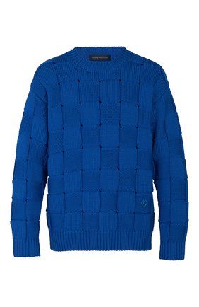 Мужской шерстяной свитер LOUIS VUITTON синего цвета по цене 88500 руб., арт. 1A5V4S | Фото 1 Мужской шерстяной свитер LOUIS VUITTON синего цвета, арт. 1A5V4S | Фото 1