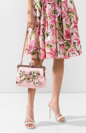 Женский сумка vanda DOLCE & GABBANA розового цвета по цене 316000 руб., арт. BB5843/AA759 | Фото 2 Женский сумка vanda DOLCE & GABBANA розового цвета, арт. BB5843/AA759 | Фото 2