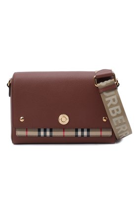 Женская сумка note medium BURBERRY коричневого цвета по цене 105000 руб., арт. 8021111 | Фото 6 Женская сумка note medium BURBERRY коричневого цвета, арт. 8021111 | Фото 6 (Сумки-технические: Сумки через плечо; Размер: medium; Материал: Натуральная кожа; Ремень/цепочка: На ремешке)