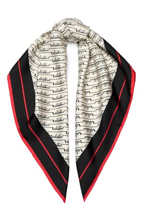 Женский шелковый платок valentino garavani VALENTINO белого цвета по цене 29750 руб., арт. TW2EI114/SWF | Фото 1 Женский шелковый платок valentino garavani VALENTINO белого цвета, арт. TW2EI114/SWF | Фото 1